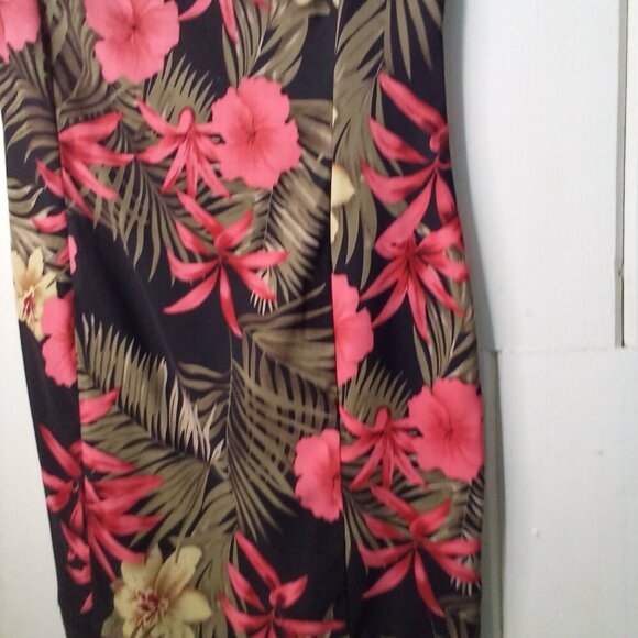 Kim Rogers Dress Women S Sleeveless Classic Career Floral Black Red Green - Picture 6 of 14